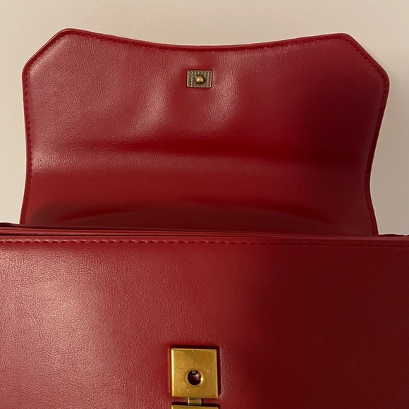 Miztique Faux Leather Red Shoulder Bag - Picture 9 of 16